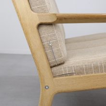 Hans J Wegner - Oak 3 seater sofa model GE-265:3 Getama - Mid century Danish seating group - Vintage Deens design 3 zits bank 5