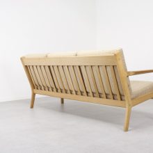 Hans J Wegner - Oak 3 seater sofa model GE-265:3 Getama - Mid century Danish seating group - Vintage Deens design 3 zits bank 7