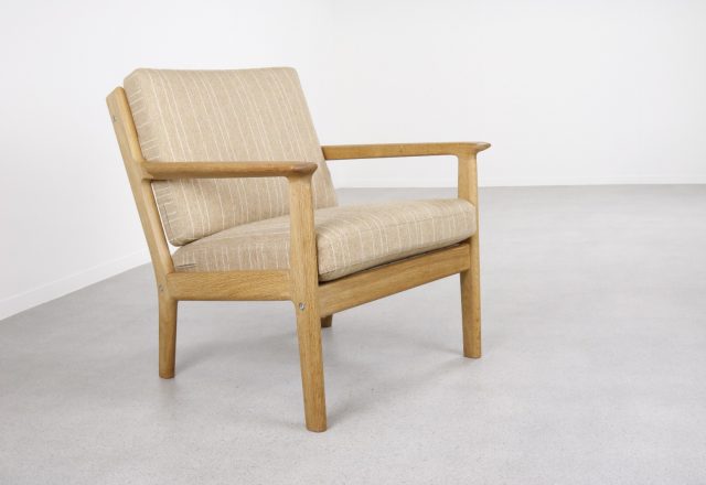 Hans J Wegner - Oak Lounge chair model GE-265 Getama - Mid century Danish seating group - Vintage Deens design fauteuil 1