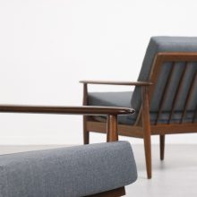Mid century Danish teak lounge chair 1960s Vintage design Deense fauteuils 2