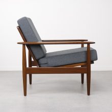 Mid century Danish teak lounge chair 1960s Vintage design Deense fauteuils 4