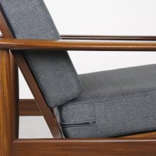 Mid century Danish teak lounge chair 1960s Vintage design Deense fauteuils 7