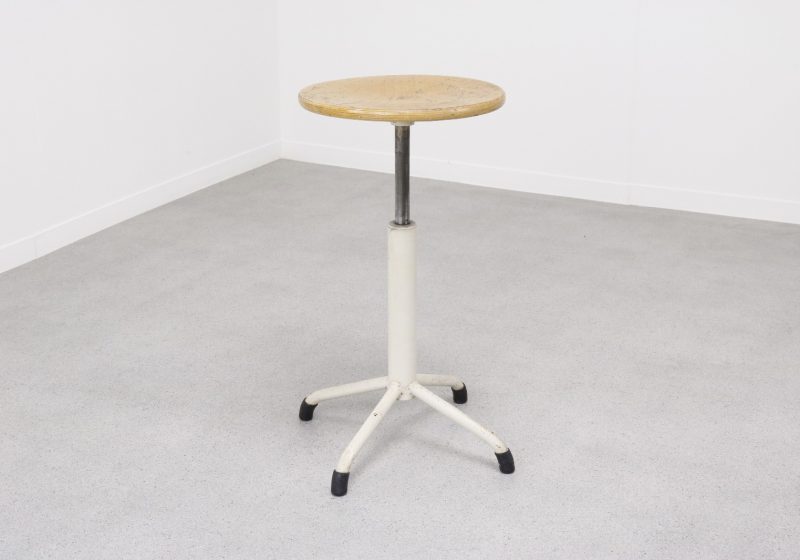 Ahrend de Cirkel - Mid century Dutch design industrial stool - Vintage industriele atelier kruk 1950s 1