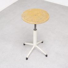 Ahrend de Cirkel - Mid century Dutch design industrial stool - Vintage industriele atelier kruk 1950s 5