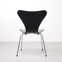 Early Arne Jacobsen - Fritz Hansen 3107 Series 7 1960s dining chairs - vintage vlinderstoelen eetkamerstoelen 4