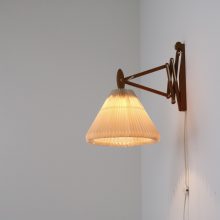 Erik Hansen - La Klint 334 : 335 - Mid century Danish scissor wall lamp in teak 1950s - Vintage Deens design schaar wandlamp 6