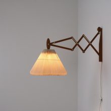 Erik Hansen - La Klint 334 : 335 - Mid century Danish scissor wall lamp in teak 1950s - Vintage Deens design schaar wandlamp 7