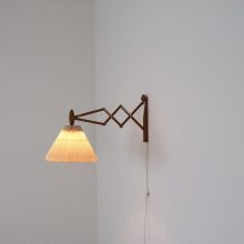 Erik Hansen - La Klint 334 : 335 - Mid century Danish scissor wall lamp in teak 1950s - Vintage Deens design schaar wandlamp 8