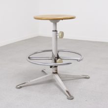 Friso Kramer - Ahrend de Cirkel - Mid century Dutch design industrial stool - Vintage industriele atelier kruk 1950s 6