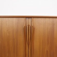 Gunni Omann - Axel Christensen ACO 1960s - Danish Mid Century solid teak sideboard organic handles - Vintage Deens design dressoir 8