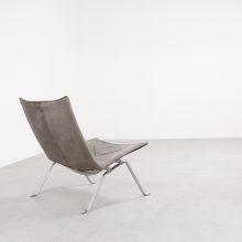 Poul Kjearholm - E. Kold Christensen PK22 - Mid century Danish suede lounge chair - Vintage Deens Kjærholm design fauteuil 3