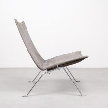 Poul Kjearholm - E. Kold Christensen PK22 - Mid century Danish suede lounge chair - Vintage Deens Kjærholm design fauteuil 4