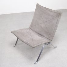 Poul Kjearholm - E. Kold Christensen PK22 - Mid century Danish suede lounge chair - Vintage Deens Kjærholm design fauteuil 7