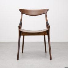 Arne Hovmand Olsen \\' Model 71 \\' Mogens Kold sculptural mid century Danish dining chairs 1950s 4