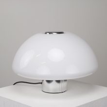 Harvey Guzzini - IGuzzini mushroom table lamp - Mid century Italian space age desk lamp - Vintage Italiaanse tablelamp bureaulamp 2