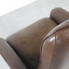 De Sede DS-50 Lounge chair - Mid century Swiss design nech leather recliner 1970s - Vintage design buffelleer fauteuil 3