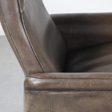 De Sede DS-50 Lounge chair - Mid century Swiss design nech leather recliner 1970s - Vintage design buffelleer fauteuil 7