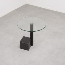 Hank Kwint - Metaform HK2 - Mid century Dutch granite side table 1980s - Vintage design bijzettafel graniet 2