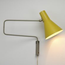 J Hoogervorst - Anvia almelo 1950s - Elbow Paperclip 7101 Mid Century wall lamp dutch design - Vintage Nederlands design wandlamp 7