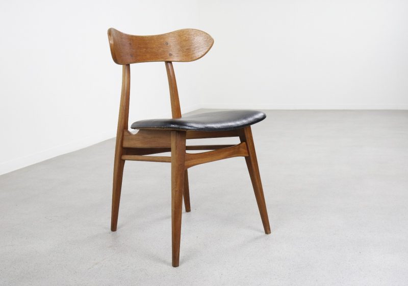 Louis van Teeffelen - Wébé vintage Nederlands design eetkamerstoel 1960s - Mid century Dutch design dining chair 1