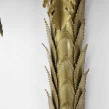 Maison Jansen palm tree wall lamps Hollywood regency - Mid century French design brass wall lights 1970s - vintage messing palmboom lamp 11