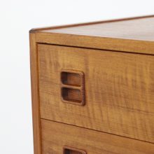 Vintage Nederlands design ladenkastje teak nachtkastje - Mid century Dutch night stand chest with drawers 1960s 2