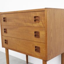 Vintage Nederlands design ladenkastje teak nachtkastje - Mid century Dutch night stand chest with drawers 1960s 3