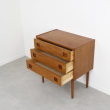 Vintage Nederlands design ladenkastje teak nachtkastje - Mid century Dutch night stand chest with drawers 1960s 5