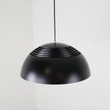 Early Arne Jacobsen – AJ Royal Louis Poulsen black - mid century danish hanging lamp - Vintage deense hanglamp 2