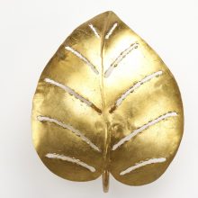 Maison Jansen - Golden leaf wall lamps 1970s - Mid century French Gilded brass wall lights hollywood regency 5