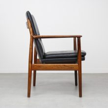 Arne Vodder - Sibast Denmark armchairs model 431 - Rosewood black leather Mid century Danish design 1960s 6