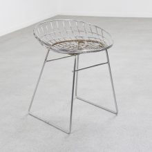 Cees Braakman & Adriaan Dekker - UMS Pastoe KM05 wire stool - Mid century dutch design chair - Vintage Nederlands design draad kruk 1