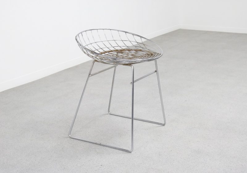 Cees Braakman & Adriaan Dekker - UMS Pastoe KM05 wire stool - Mid century dutch design chair - Vintage Nederlands design draad kruk 2