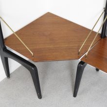 Louis van Teeffelen - Wébé mid century Dutch design free standing wall unit - Vintage Nederlands design wandmeubel wandsysteem 10