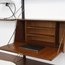 Louis van Teeffelen - Wébé mid century Dutch design free standing wall unit - Vintage Nederlands design wandmeubel wandsysteem 11