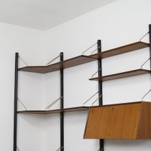 Louis van Teeffelen - Wébé mid century Dutch design free standing wall unit - Vintage Nederlands design wandmeubel wandsysteem 3