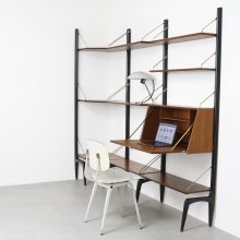 Louis van Teeffelen - Wébé mid century Dutch design free standing wall unit - Vintage Nederlands design wandmeubel wandsysteem 5