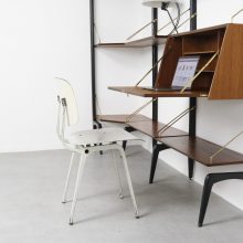 Louis van Teeffelen - Wébé mid century Dutch design free standing wall unit - Vintage Nederlands design wandmeubel wandsysteem 8