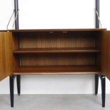 Louis van Teeffelen for Wébé mid century Dutch design free standing wall unit - Vintage Nederlands design wandmeubel wandsysteem 8