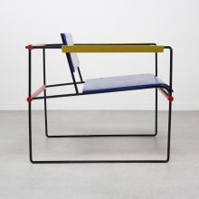 Mid century Dutch design Prototype lounge chair 1960s : 1970s - Mondriaan colours chair Cordemeyer Wim : Gerrit Rietveld 6