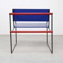 Mid century Dutch design Prototype lounge chair 1960s : 1970s - Mondriaan colours chair Cordemeyer Wim : Gerrit Rietveld 9