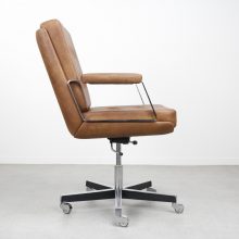 Vintage Italian Executive Office Desk Chair 1960s - Osvaldo Borsani Tecno style 6