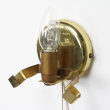 Barovier & Toso style Murano glass & brass wall sconces 1960s - Mid century Italian design wall lamps 10