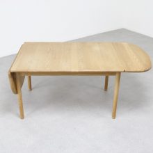 Hans J Wegner drop leaf coffee table Getama 1960s - Mid century Danish design 3