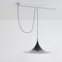 Semi hanging lamp Danish design pendant 1960s - Vintage Deens design hanglamp 10