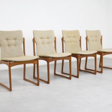 Vamdrup Stolefabrik - Mid century sculptural Danish dining chairs 1960s - Vintage design Deense eetkamerstoelen 8