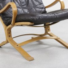 Early Ingmar Relling Siesta lounge chair in leather by Westnofa - Mid century scandinavian chair - Vintage design fauteuil 1960s 2