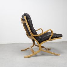 Early Ingmar Relling Siesta lounge chair in leather by Westnofa - Mid century scandinavian chair - Vintage design fauteuil 1960s 5