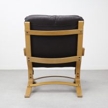 Early Ingmar Relling Siesta lounge chair in leather by Westnofa - Mid century scandinavian chair - Vintage design fauteuil 1960s 6