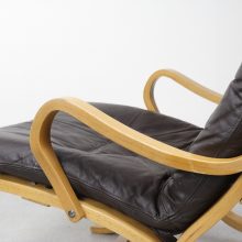 Early Ingmar Relling Siesta lounge chair in leather by Westnofa - Mid century scandinavian chair - Vintage design fauteuil 1960s 7